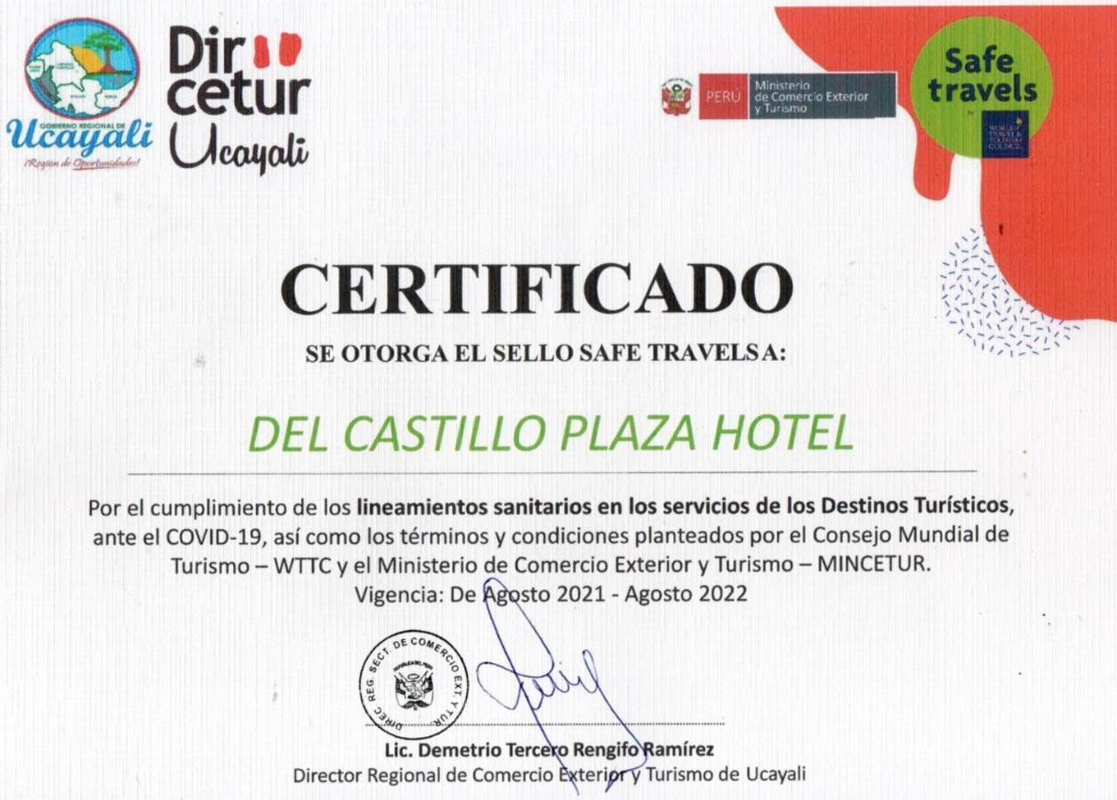 Del Castillo Plaza Hotel Pucallpa Exterior foto